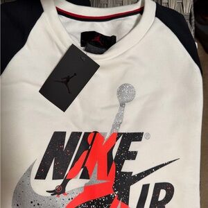 Nike Air White and Black crewneck brand new